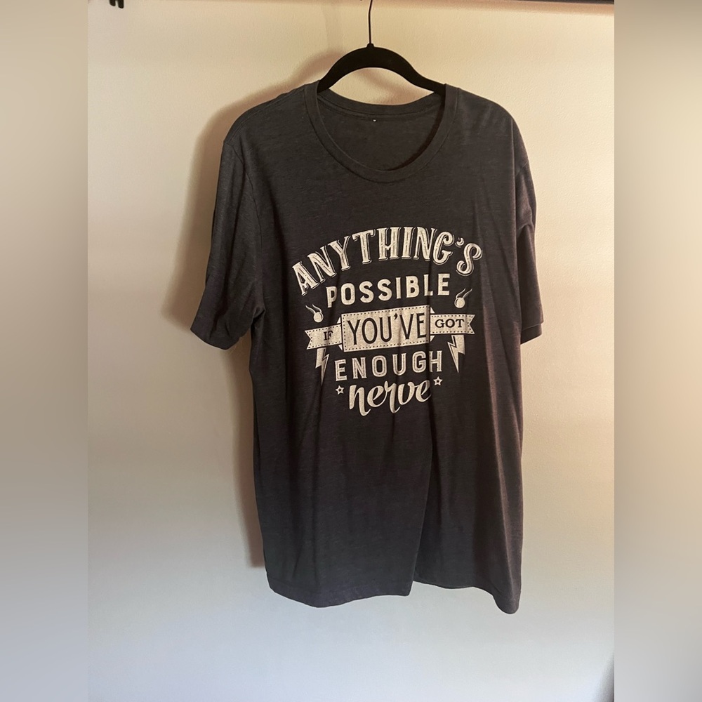 Harry Potter Alliance “Anything’s Possible If You’ve Got Enough Nerve”, Size: XL